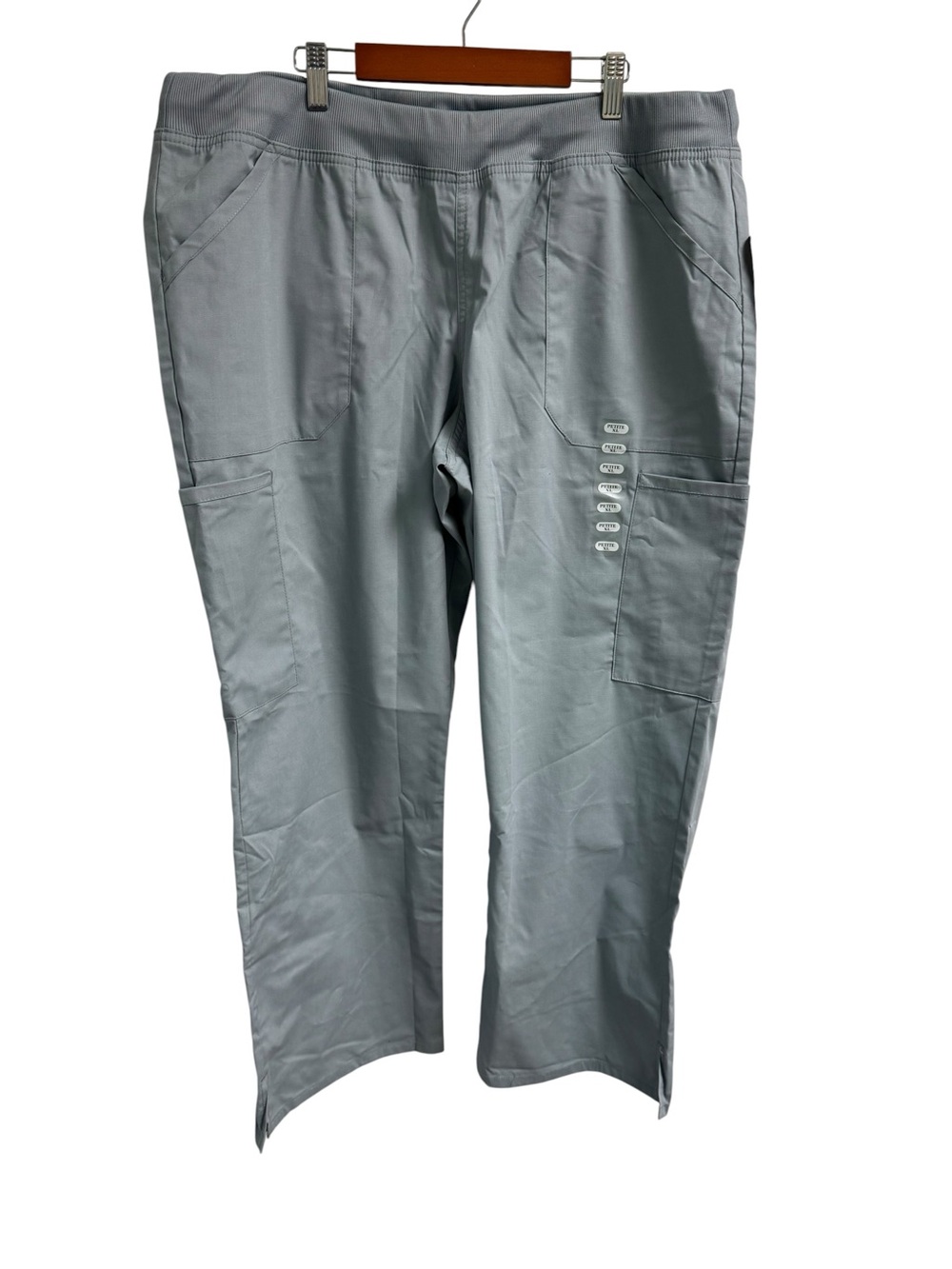 Cherokee Workwear Gray Utility Scrub Pants Modern Classic Healthcare XLP NWT
